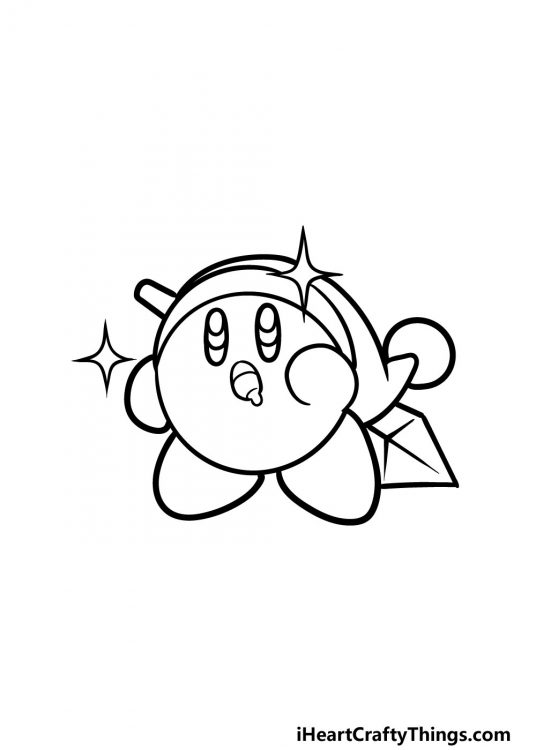 Kirby Drawing - How To Draw Kirby Step By Step