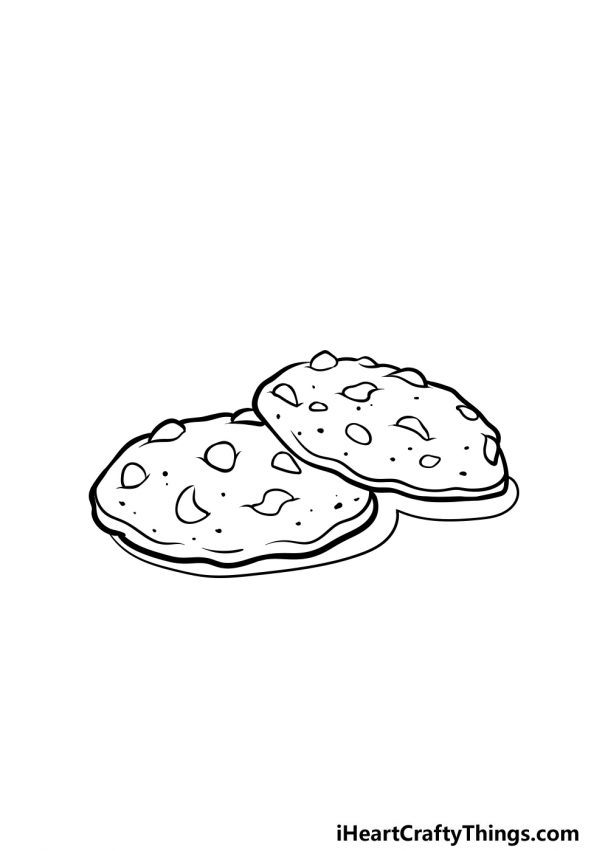 Cookie Drawing - How To Draw A Cookie Step By Step