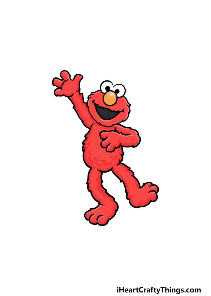 Elmo Drawing - How To Draw Elmo Step By Step