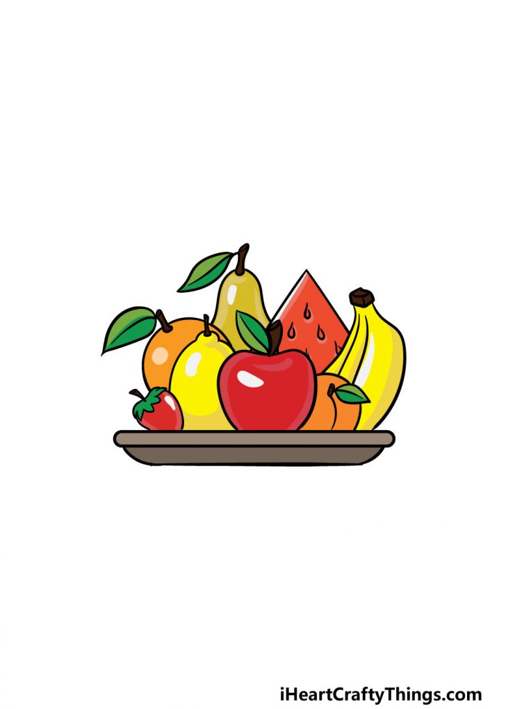  Fruits Drawing - How To Draw Fruits Step By Step