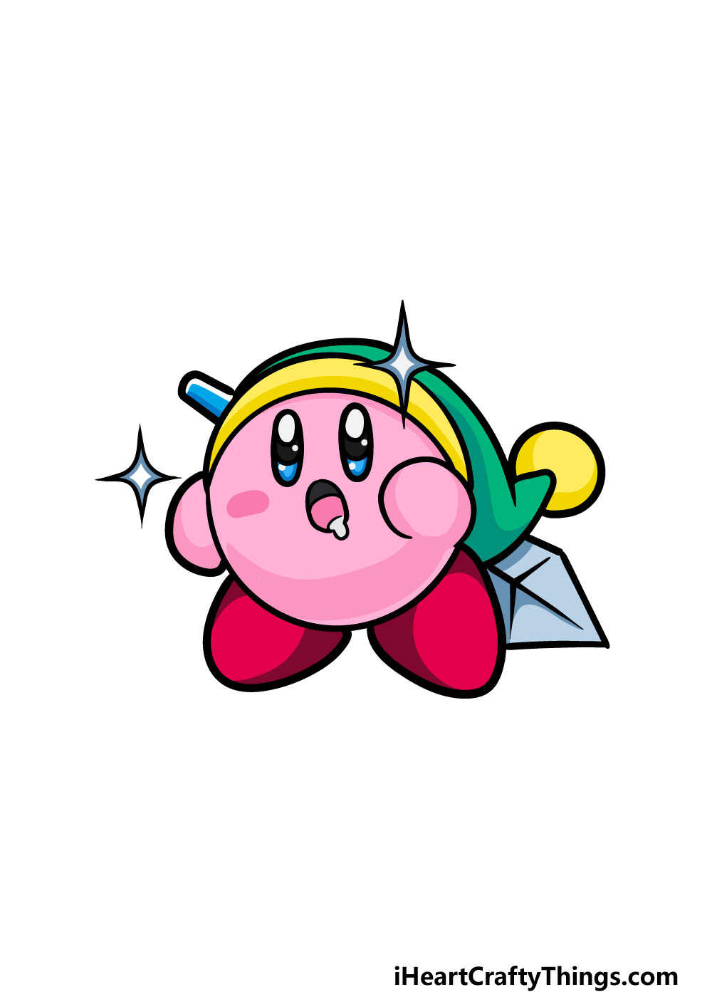 Kirby Drawing - How To Draw Kirby Step By Step