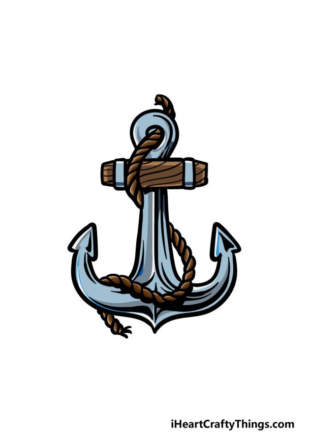 Anchor Drawing - How To Draw An Anchor Step By Step