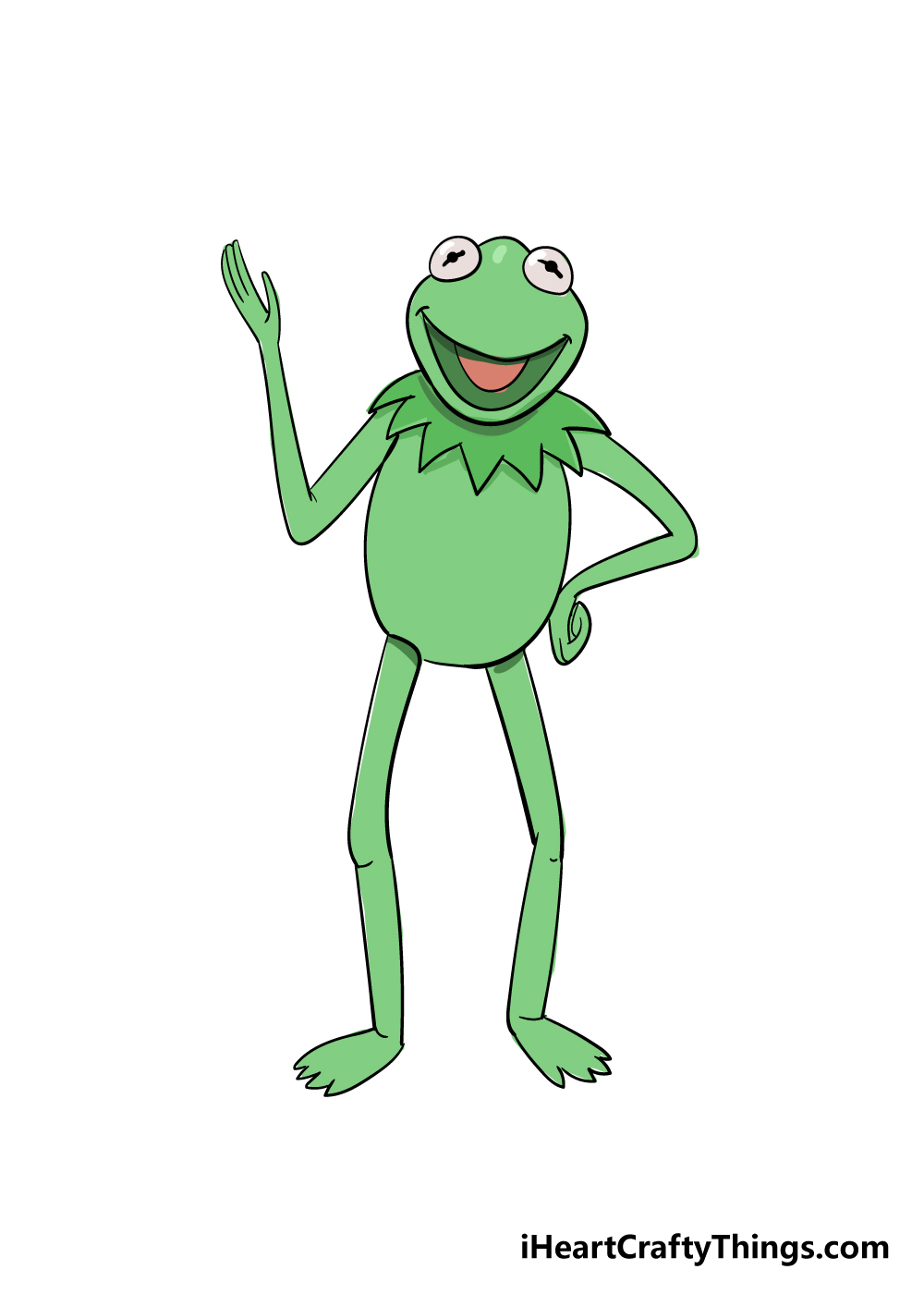 drawing Kermit the frog step 8