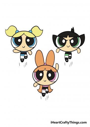 Powerpuff Girls Drawing - How To Draw The Powerpuff Girls Step By Step