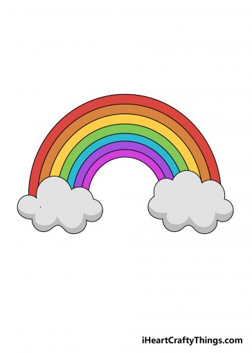 drawing a rainbow step 9