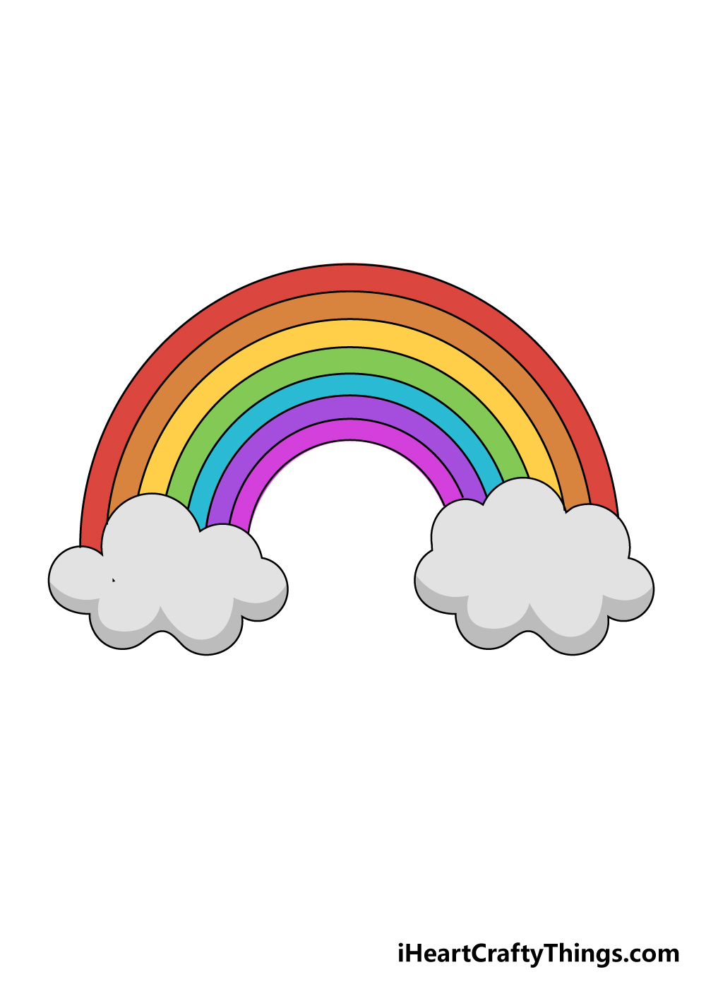 How to Draw a Rainbow - Easy Drawing Tutorial For Kids