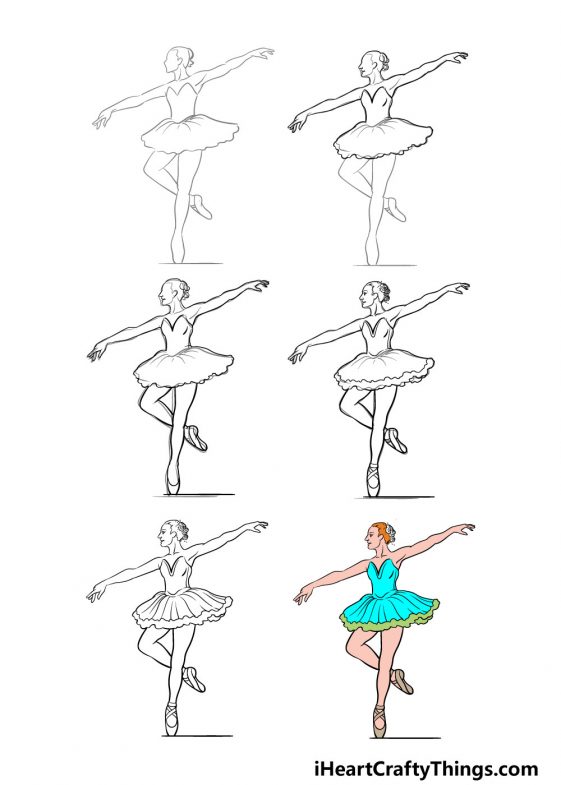 Ballerina Drawing - How To Draw A Ballerina Step By Step