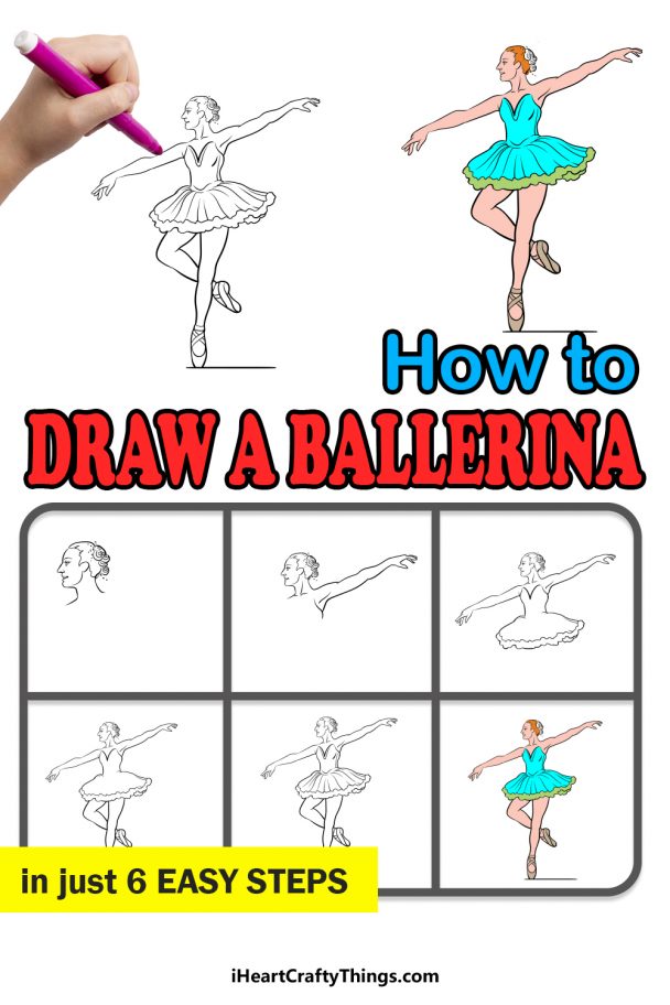 Ballerina Drawing - How To Draw A Ballerina Step By Step