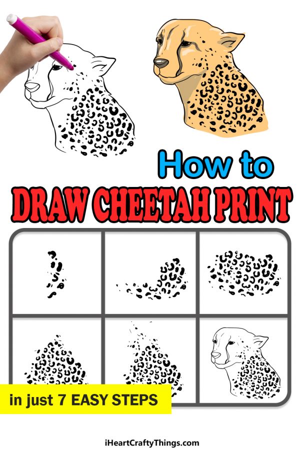 Cheetah Print Drawing - How To Draw Cheetah Print Step By Step