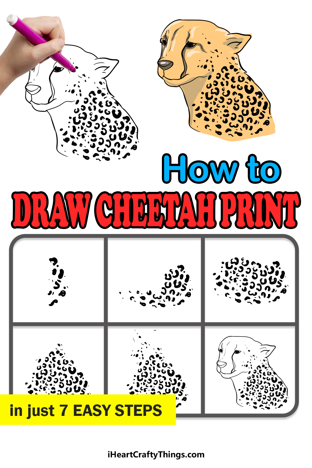 Cheetah Print Drawing How To Draw Cheetah Print Step By Step