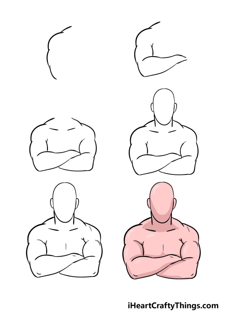 Crossed Arms Drawing How To Draw Crossed Arms Step By Step