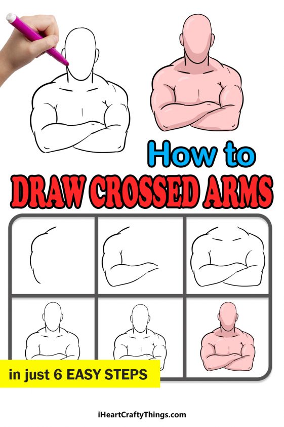 Crossed Arms Drawing - How To Draw Crossed Arms Step By Step