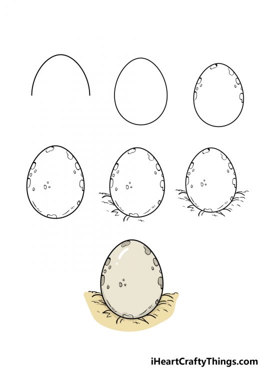 Egg Drawing How To Draw An Egg Step By Step
