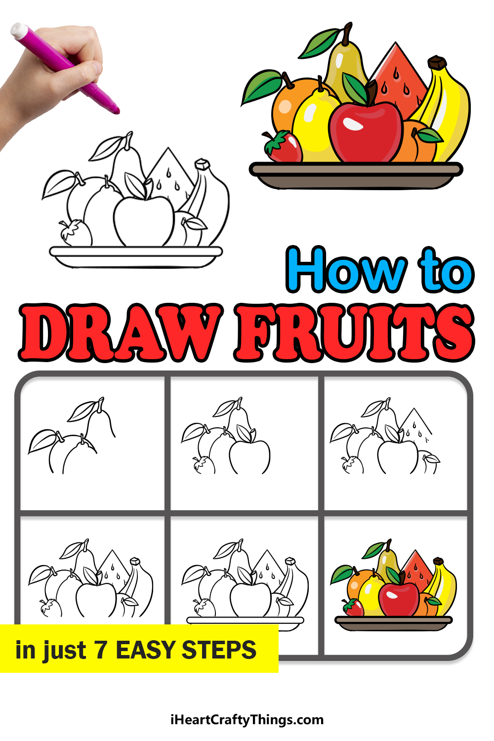 simple fruit drawing