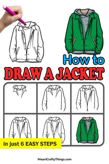 Jacket Drawing - How To Draw A Jacket Step By Step