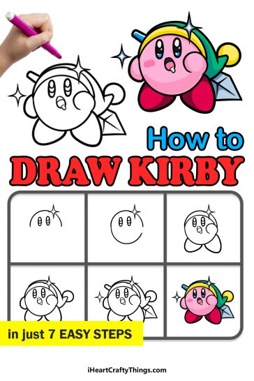 Kirby Drawing - How To Draw Kirby Step By Step