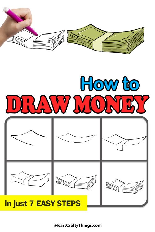 Money Drawing - How To Draw Money Step By Step