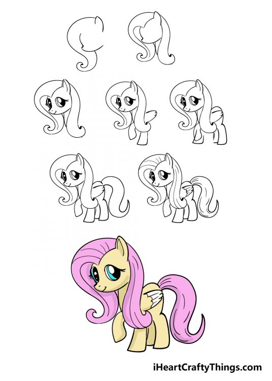 My Little Pony Drawing - How To Draw My Little Pony Step By Step