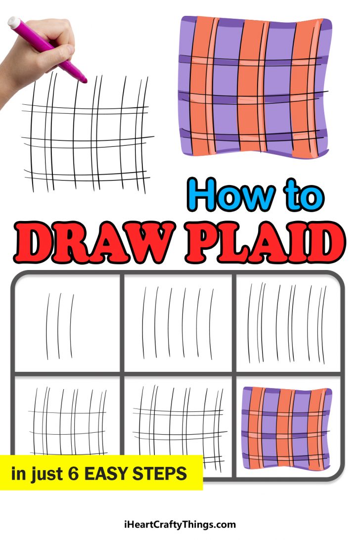 Plaid Drawing How To Draw Plaid Step By Step