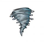 how to draw a tornado image