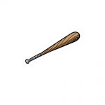 how to draw baseball bat image
