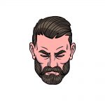 how to draw a beard image