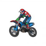 how to draw a dirt bike image