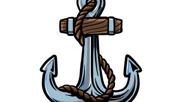how to draw an anchor image