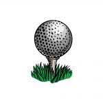 how to draw a golf ball image