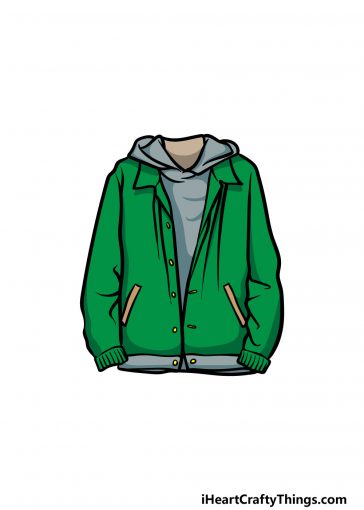how to draw a jacket image