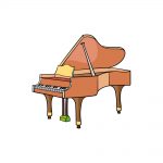 how to draw a piano image