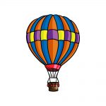 how to draw a hot air balloon image
