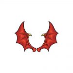 how to draw dragon wings image