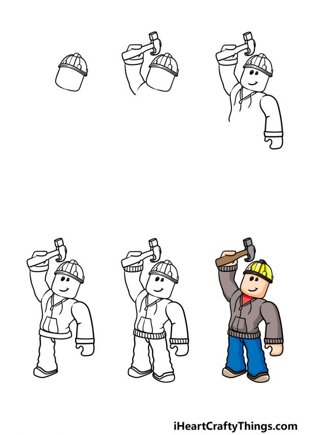 How to Draw a Roblox Character Hutchinson Hastionly