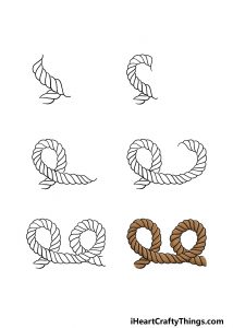 Rope Drawing - How To Draw Rope Step By Step