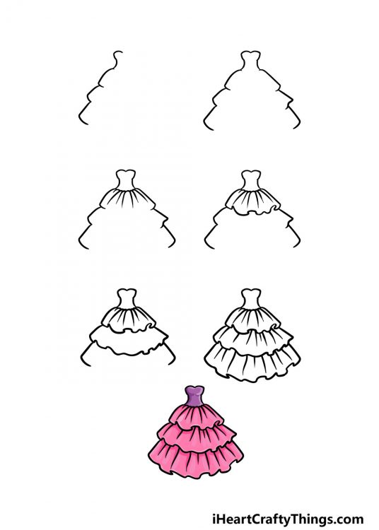 Ruffles Drawing - How To Draw Ruffles Step By Step