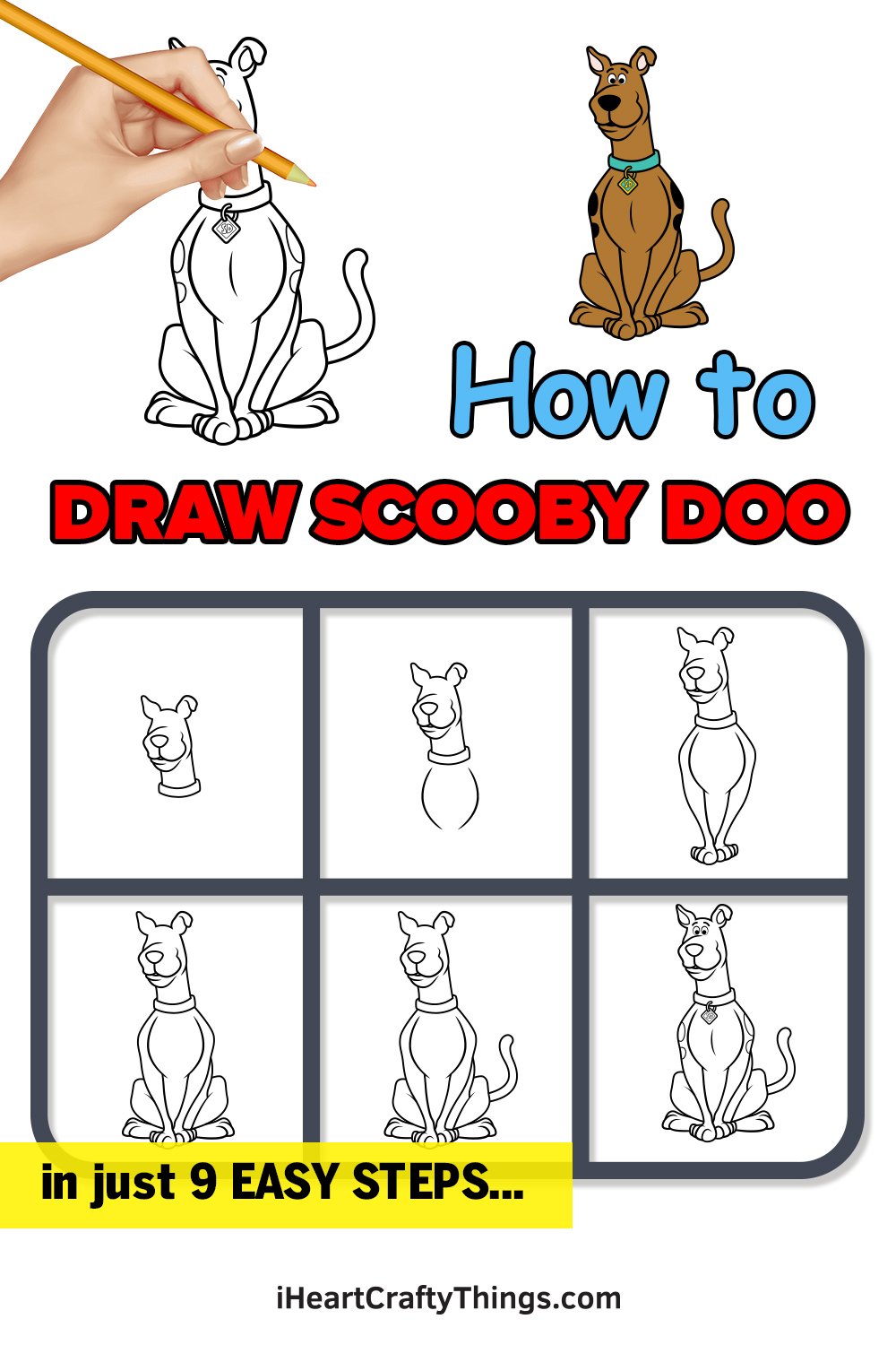 How to Draw Scooby Doo Book and Kit sketch pad and markers NEW free ship  9781560104254