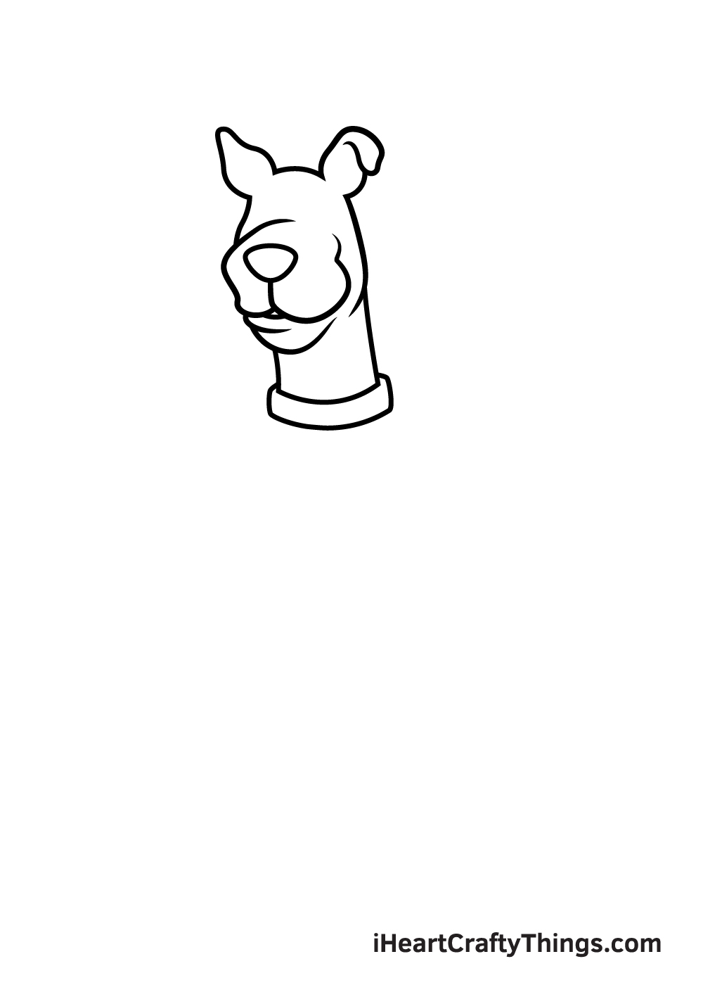 drawing Scooby-Doo step 4