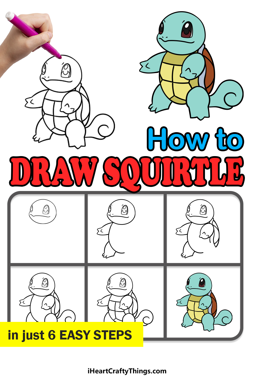 squirtle drawing tutorial