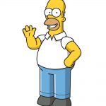 how to draw homer simpson image