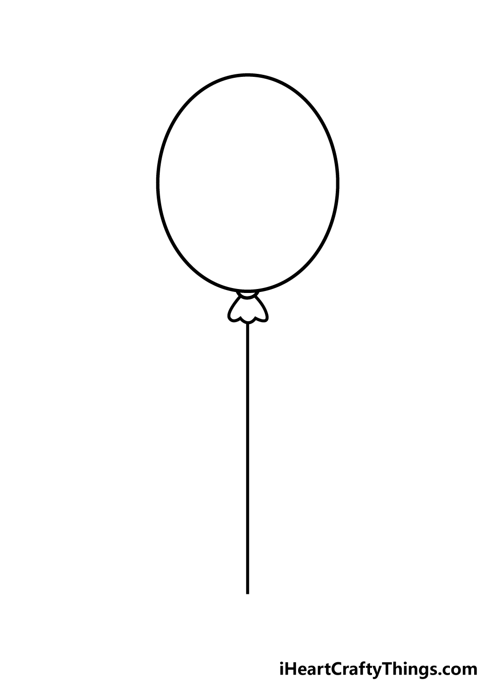 balloon 5 - Hướng dẫn cách vẽ khinh khí cầu đơn giản với 8 bước cho bé tô màu