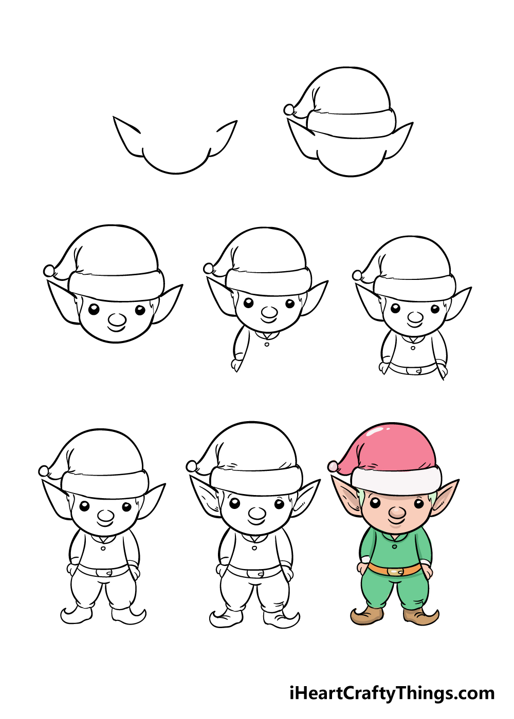 Elf Drawing How To Draw An Elf Step By Step