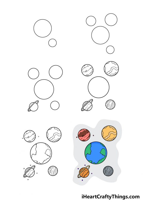 Planets Drawing - How To Draw Planets Step By Step