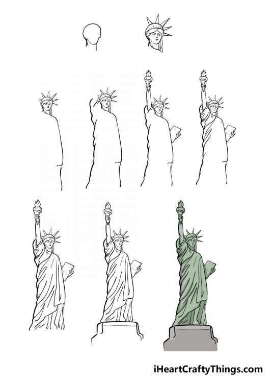 How to Draw the Statue of Liberty How to Draw the Statue of Liberty