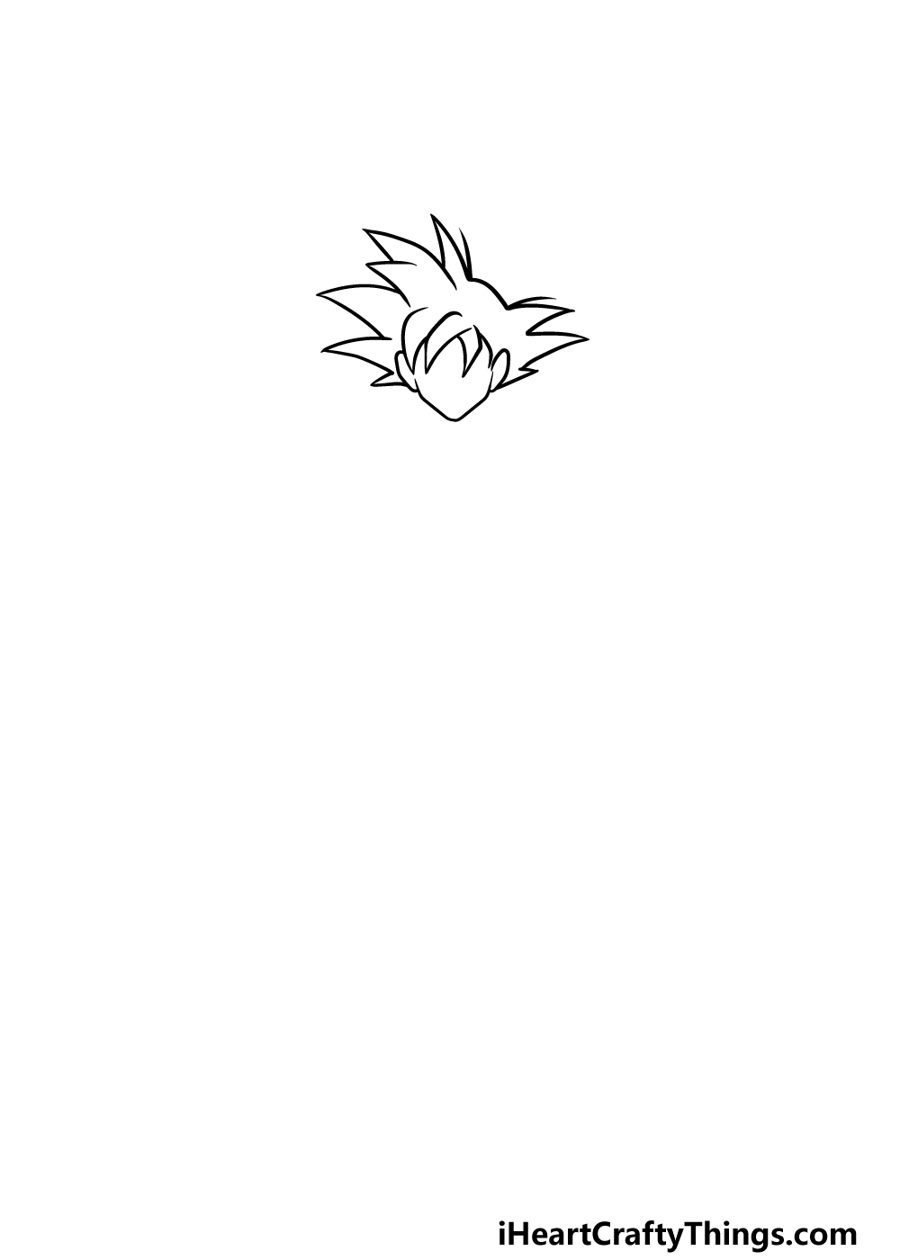 drawing Goku step 1