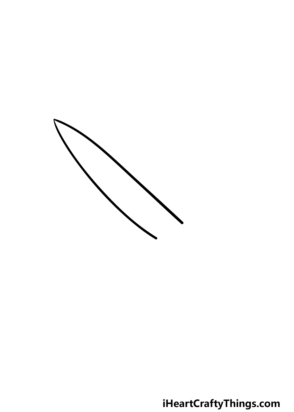 drawing a knife step 1