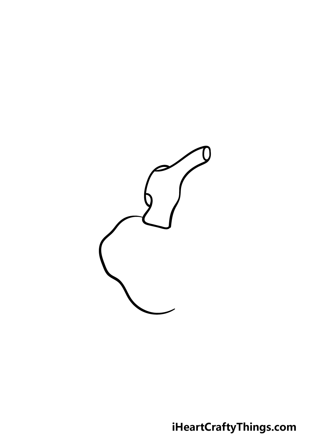 drawing a human heart step 1
