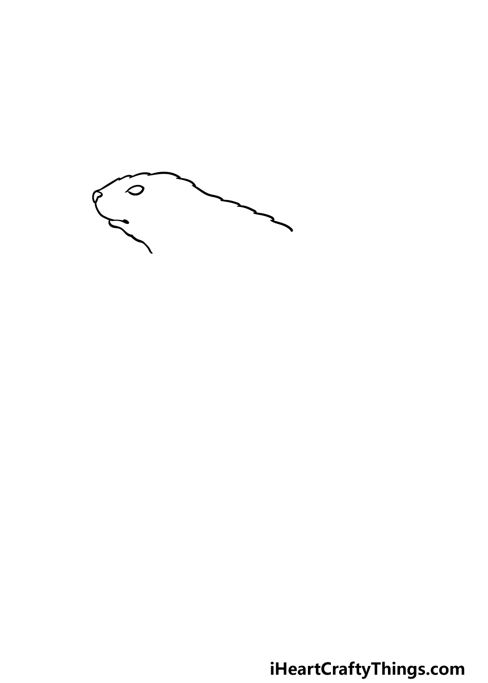 drawing a beaver step 1