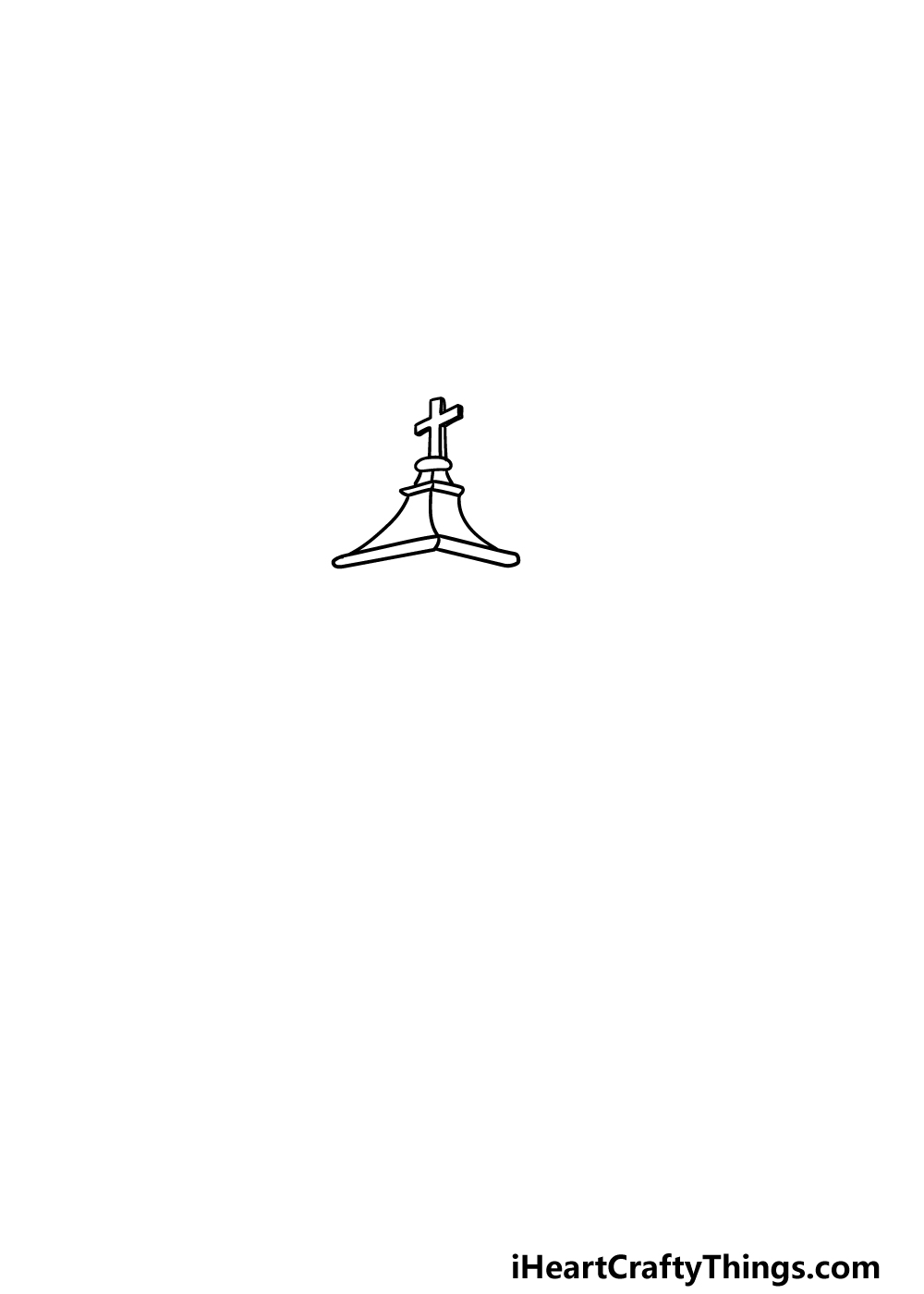 drawing a church step 1