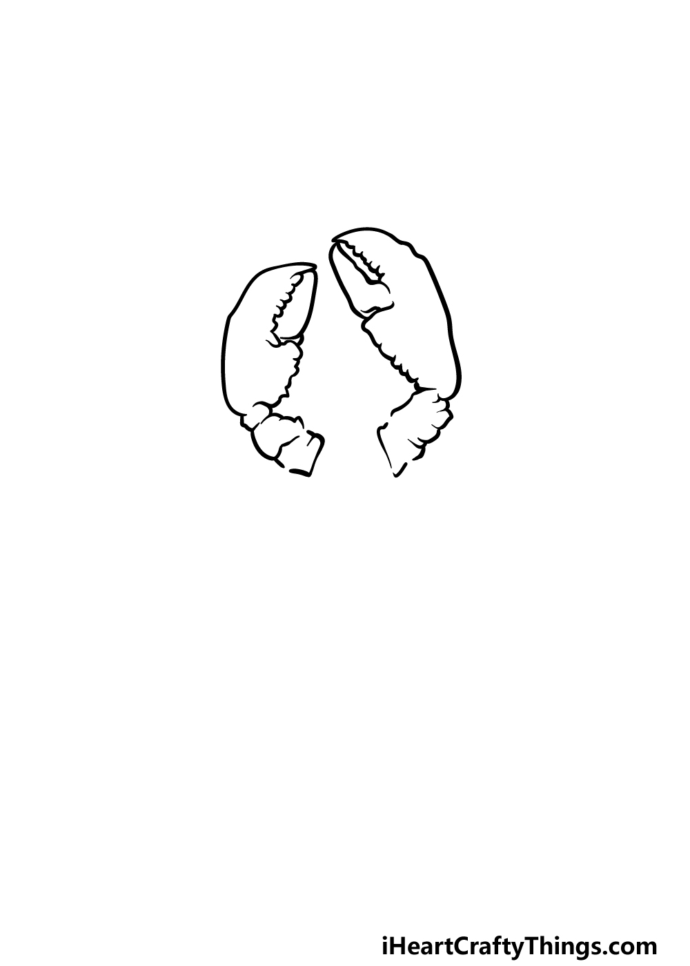 drawing a lobster step 1